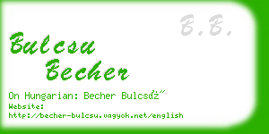 bulcsu becher business card